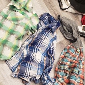 Boy's plaid shirts